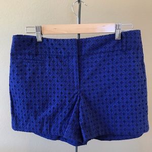Ann Taylor LOFT shorts - blue eyelet - 6